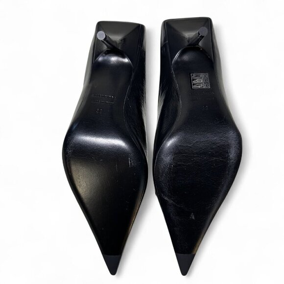 Balenciaga Women's Black Square Knife BB Mule Size 38 NEW IN BOX - Picture 13 of 16